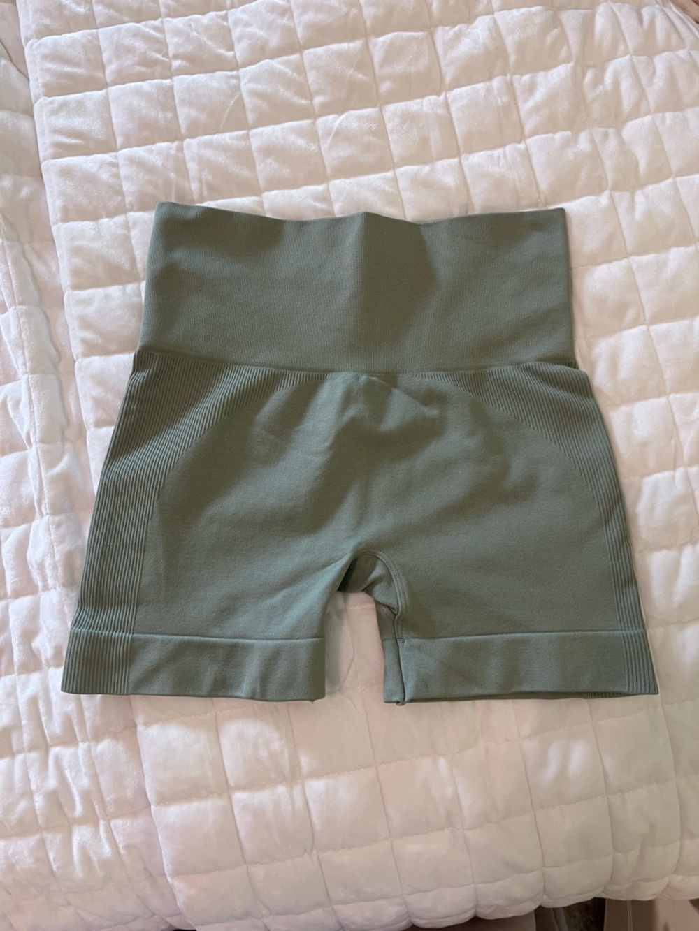 SET Active Sage Green High-Waist Seamless Bike Shorts